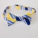 Childs Bowtie - Navy and Yellow Stripes - Sizes 6M - 9 years - Toddler Bow Tie