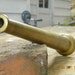 vintage fire hose nozzle, 12 inch, brass