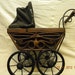 Baby carriage wicker 1900s salesmans sample