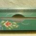 Vintage tissue box holder rose