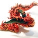 Fire Elemental Dragon Sculpture- OOAK