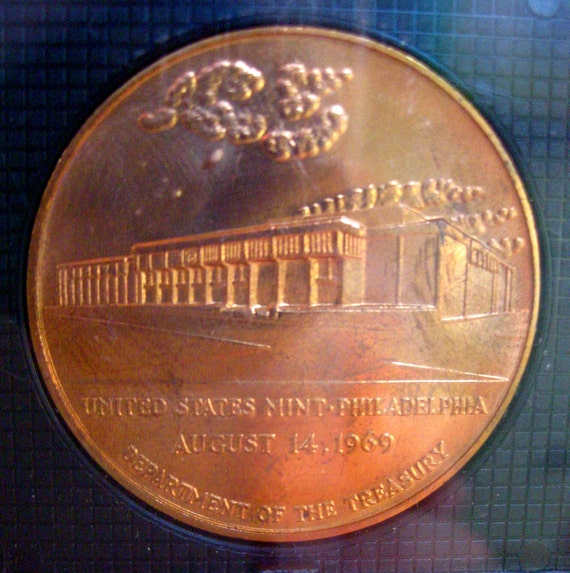 Items similar to Philadelphia Mint Commemorative Coillectible Coin 1969