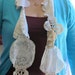 Vintage Doily Scarf June. Doilies Cream. Clothing. Crochet. Shabby Chic. Garland.