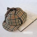 Tweed Hat Wool Deerstalker Sherlock Holmes Vintage 70s