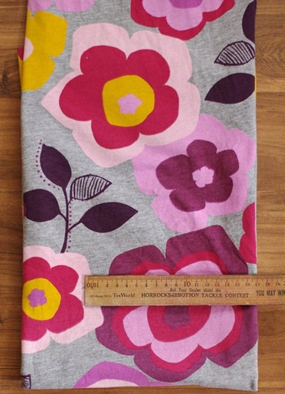 Items similar to Big Flower KNIT Single Jersey 1 Yard on Etsy
