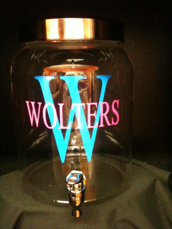 Items similar to Personalized Beverage Dispenser on Etsy