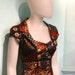 Pin up dress, PENCIL dress, sweetheart neckline, mad men dress, 50s dress, in beautiful warm colors: deep red, mustard and blue. SALE only S