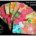 LAMINATED Cash Envelope System in Pink Mixed Media Look (10 envelopes)