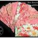 LAMINATED Cash Envelope System in Coral Watercolor (10 envelopes)