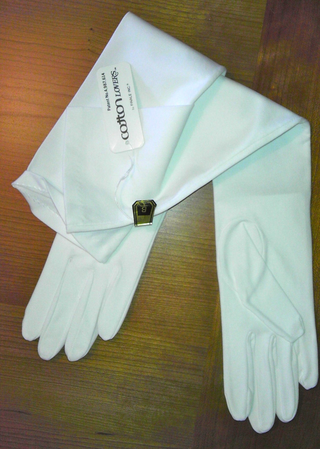 White Opera Cotton Lovers Evening Gloves FINALE