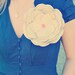 Bloom Corsage Pin // Light Tan // Linen Flower // Flower Brooch // Flower Corsage // Sash Piece