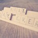 Best Day Ever Sign | Best Scrabble Sign | Engagement Photo Prop