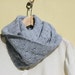 Light blue cowl - vegan crochet infinity - Cotton - dusty light blue - Coupon "SPECIAL" - 15% OFF