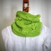 Green unisex Cowl - Knitted spring gift