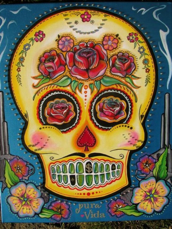 Items similar to Sugar Skull Print on Etsy