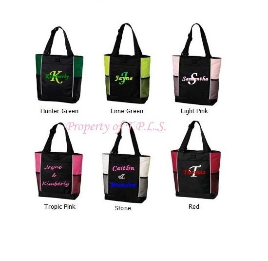 Personalized Embroidered Diaper Bag Bridesmaid Gift Tote 6