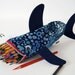 Pencil Case for Kids - Shark Bag - Boys Gift: Deep Sea Blue Shark Bite