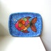 Mod Fish Tray 60's Graphics Worcester Ware Mid Century Danish Modern