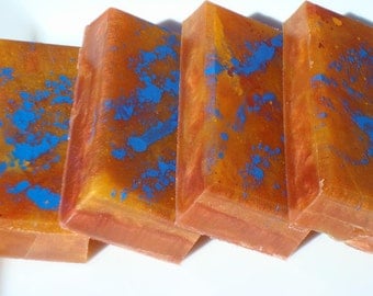 Narcissist Soap - Sunset Soap - Blue, Red, Orange Soap - Egyptian Musk Soap - Artisan Soap - Hoooked Soap - Homemade Soap - Bar Soap