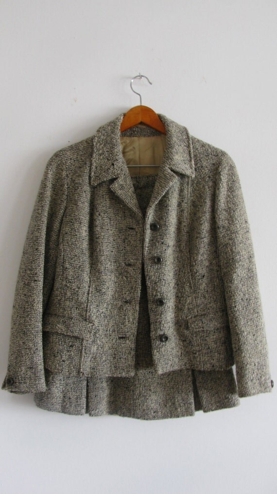 Donegal Wool Tweed Suit Women's Set by OldLibrary on Etsy