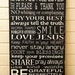 Custom Family Rules Sign - Extra-Large - Distressed - Solid Wood