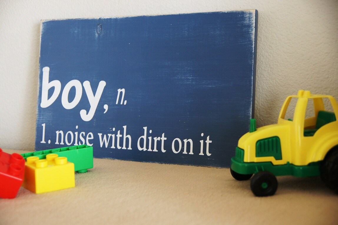 Boy Definition Sign Nursery Sign Boy Sign