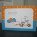 Birthday Card Dog Lover Children Westie Orange and Turquoise