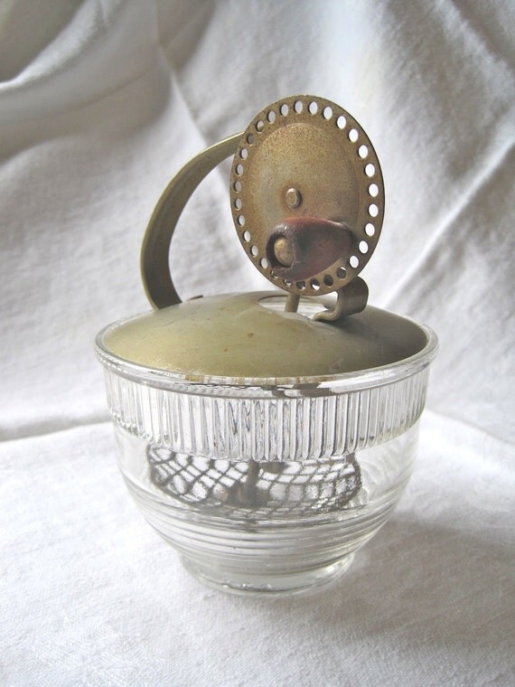 Androck Vintage Egg or Mayo Beater with Glass Base