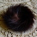 Vintage 1930s 1940s Brooch Brown Mink Fur Pin