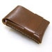 Leather Wallet-Men Wallet-Leather Card Holder-Buffalo Leather-%100 Handmade-Brown-Free Monogramming