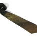 vintage 1960's Men's Skinny tie. Beau Brummell All Silk Metallic Bronze & Gold