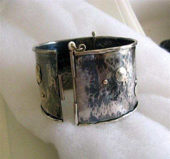 Massive Roman Style Sterling Silver Bracelet One of by Amallias