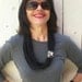black t-shirt necklace w/ skull clasp plus bracelets