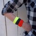 TShirt Bracelets - black,orange and neon yellow