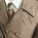 ON SALE Mens Vintage Brown Tweed Winter Coat (size 42)