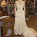 SALE William Cahill "Keepsake" Vintage circa 40's - 50's Ivory Wedding Dress with Train