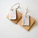 all the right angles Porcelain and Wood Earrings