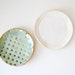 little bits Stoneware Mini Plates sea glass