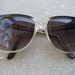 Vintage Red and Black Square Sunglasses