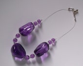Mrs. Got Rocks Necklace Huge Purple