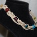 Hemp Choker Multicolored Faceted and Round Beads