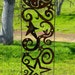 Metal Moon & Stars Garden Yard Art Trellis