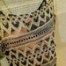 festival sheer see through knit crochet free people style funky grunge heart shaped pattern lace gold and black