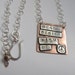 RESERVED Personalized necklace,words,names,quote,inspiration,copper,sterling silver mixed metal, hand stamped, custom metalsmith necklace
