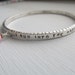 Reserved for JOY - hand stamped sterling silver bangle with a dangle, your words, names, quote, hand forged metalwork