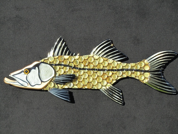 Fish Metal Wall Art metal bottle cap fish wall art snook Fish Metal Wall Art metal bottle cap fish wall art snook