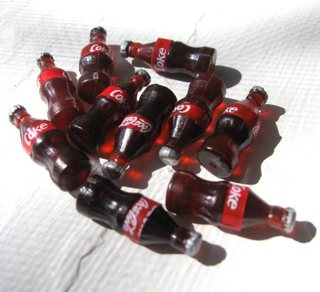 mini plastic coke bottles