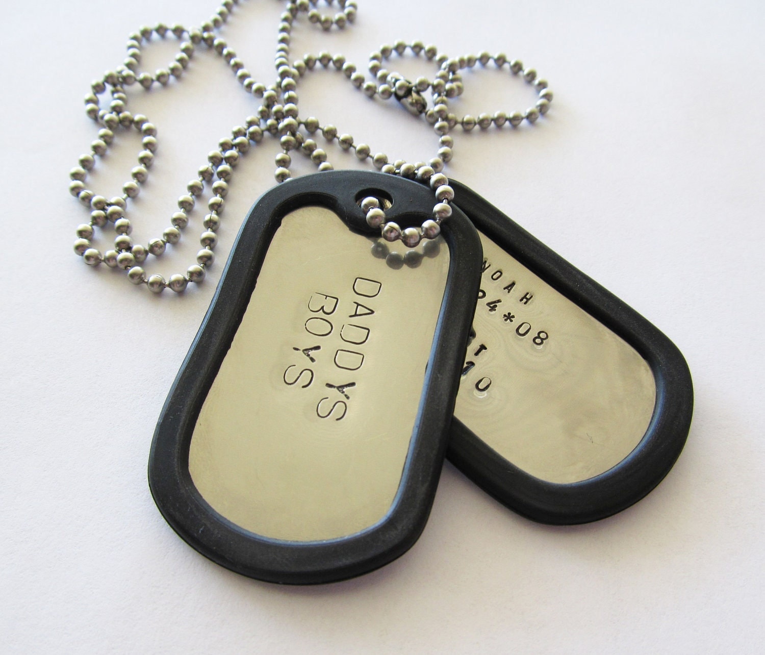 customizable dog tag necklace