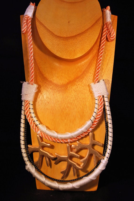 Handmade Rope Necklace by newfangledvintage on Etsy
