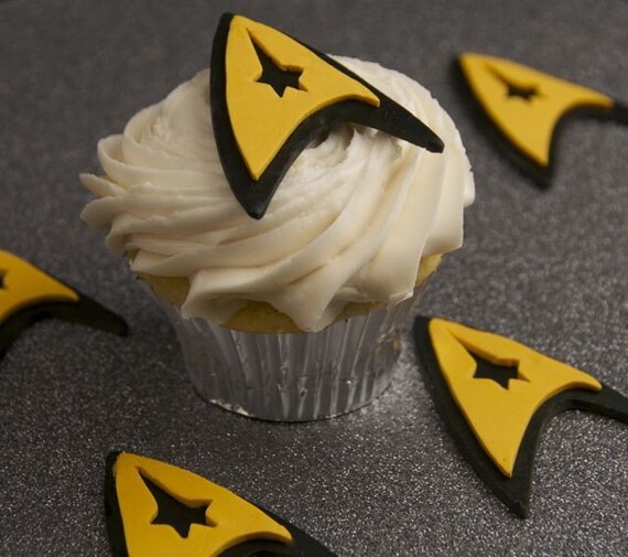 Items Similar To Star Trek Cupcake Toppers On Etsy